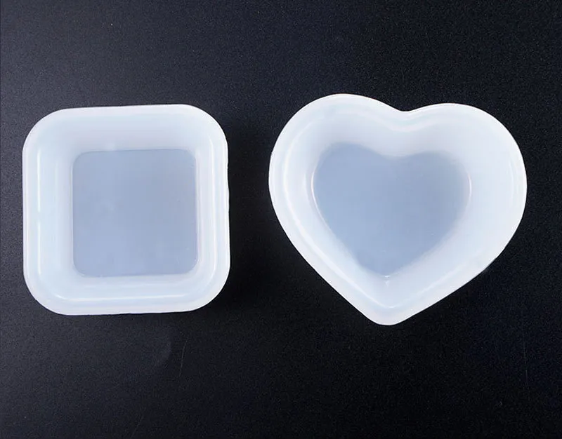Silicone Mold For Handmade Jewelry Resin And Mini Beads Heart Square Plate  Dish For DIY Epoxy Resin Molding Container From Giftvinco13, $1.44